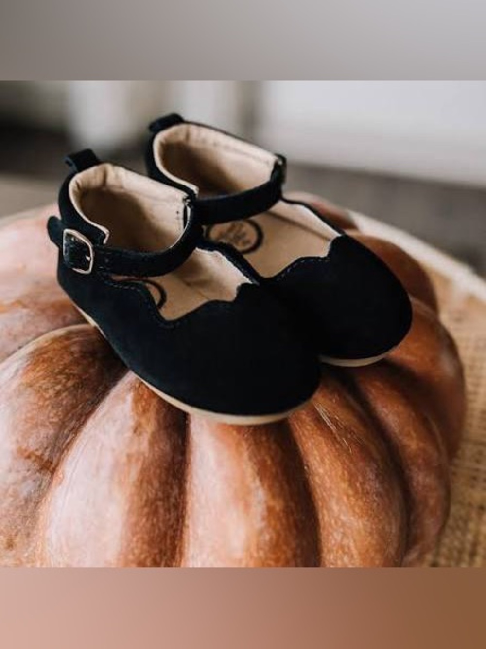 Littlelovebug Toddler Girls Olivia Barefoot sole shoes ballet flat suede black 7